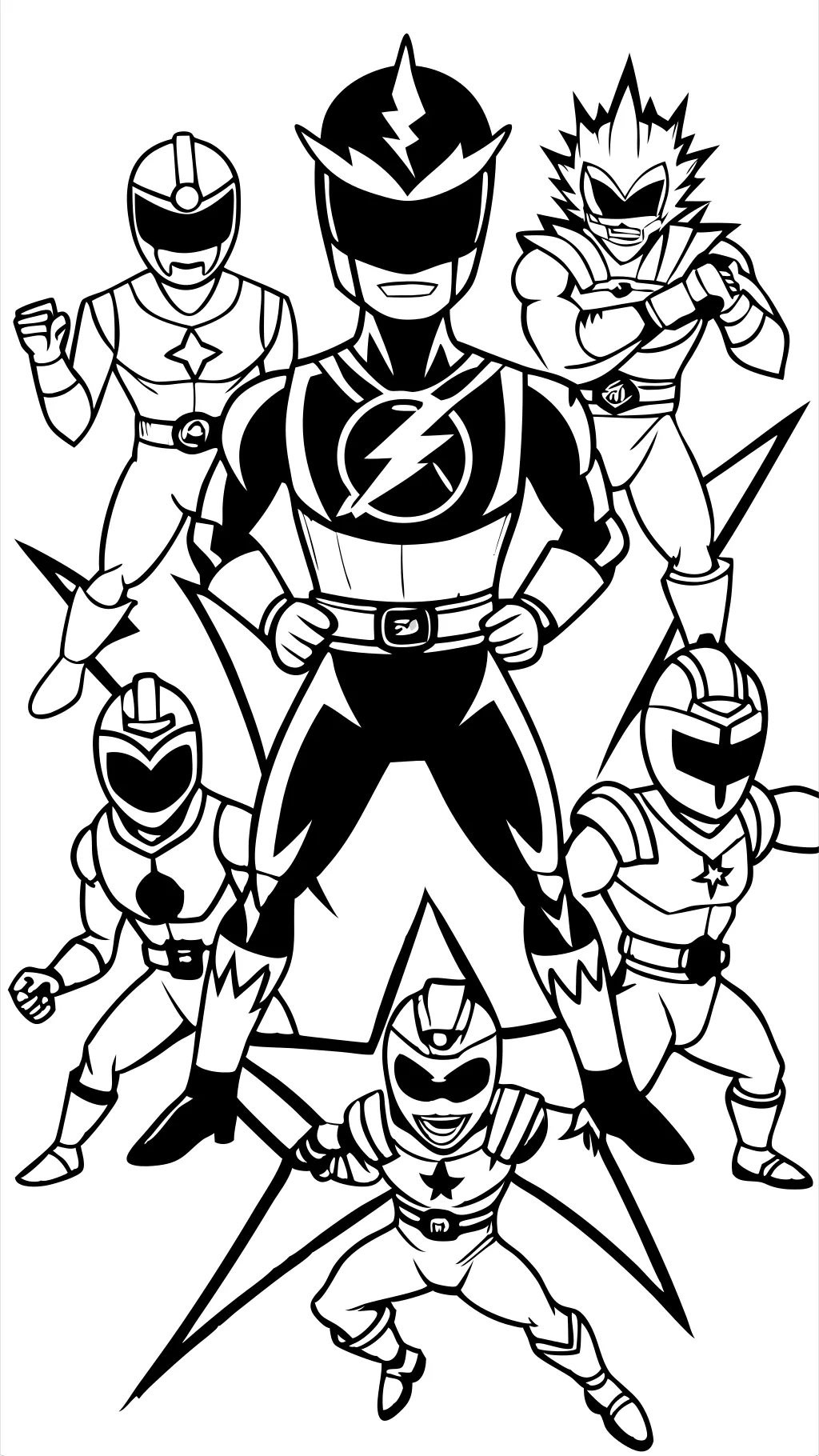 mighty morphin power rangers coloring pages